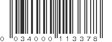 UPC 034000113378