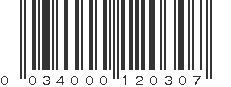 UPC 034000120307