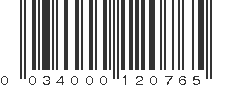 UPC 034000120765