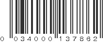 UPC 034000137862