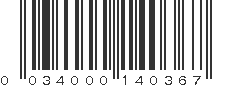 UPC 034000140367