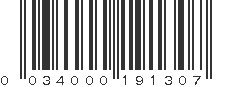 UPC 034000191307