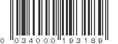 UPC 034000193189