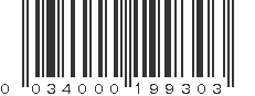 UPC 034000199303