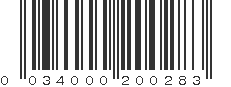 UPC 034000200283