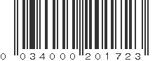 UPC 034000201723