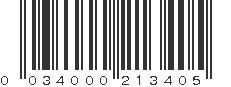 UPC 034000213405