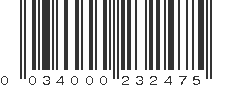 UPC 034000232475