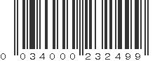 UPC 034000232499