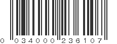 UPC 034000236107