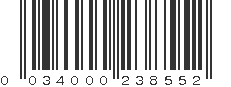 UPC 034000238552