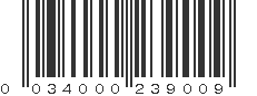 UPC 034000239009