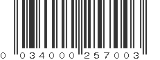 UPC 034000257003