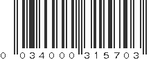 UPC 034000315703