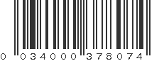 UPC 034000378074