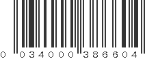 UPC 034000386604