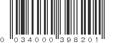 UPC 034000398201