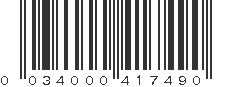 UPC 034000417490