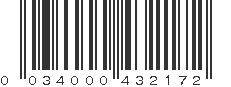 UPC 034000432172