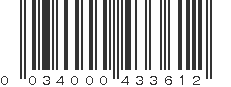 UPC 034000433612