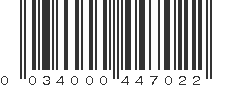 UPC 034000447022