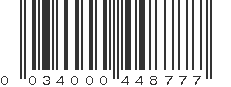 UPC 034000448777