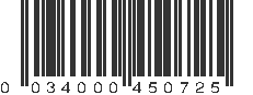 UPC 034000450725