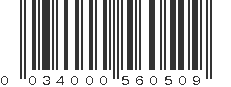 UPC 034000560509