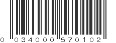 UPC 034000570102