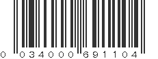 UPC 034000691104