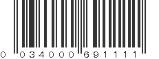 UPC 034000691111