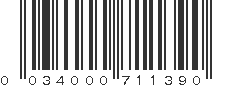 UPC 034000711390