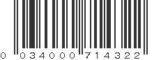 UPC 034000714322