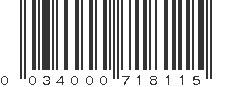 UPC 034000718115