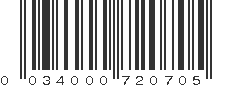 UPC 034000720705