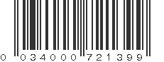 UPC 034000721399