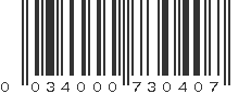 UPC 034000730407