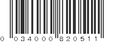 UPC 034000820511