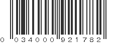 UPC 034000921782