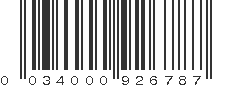 UPC 034000926787