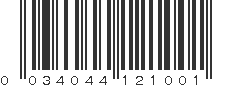 UPC 034044121001