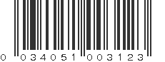 UPC 034051003123