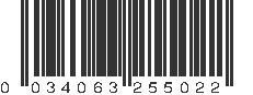 UPC 034063255022