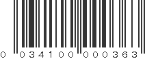 UPC 034100000363