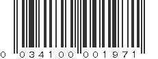 UPC 034100001971