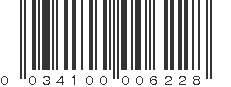 UPC 034100006228