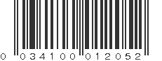 UPC 034100012052