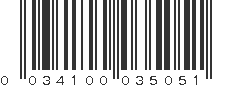 UPC 034100035051