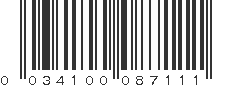 UPC 034100087111