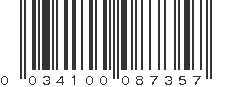 UPC 034100087357